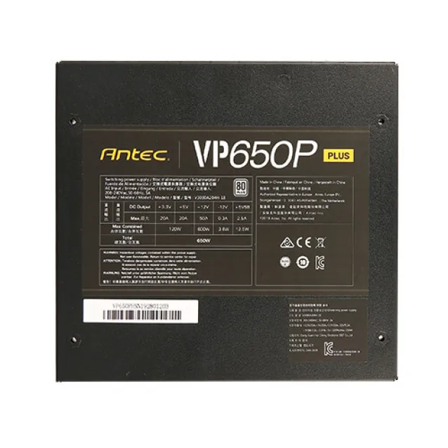 Antec VP550P Plus alimentatore per computer 550 W Nero [0-761345-11670-1]