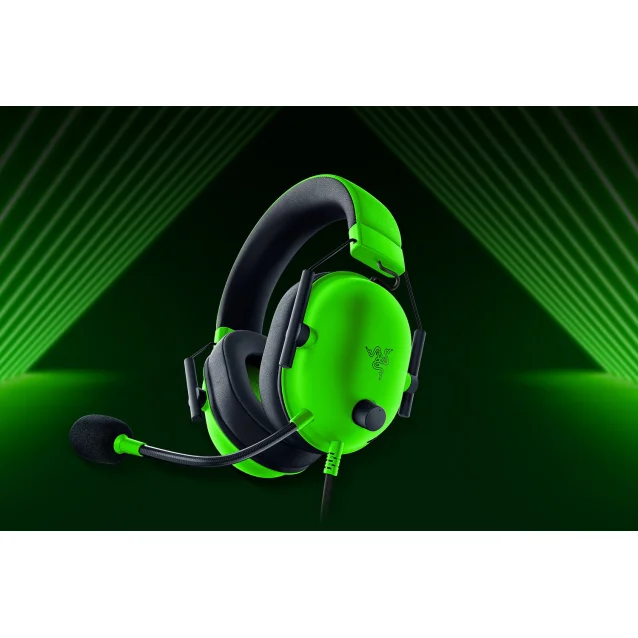 Cuffia con microfono Razer BlackShark V2 X Auricolare Cablato A Padiglione Giocare Verde, Nero