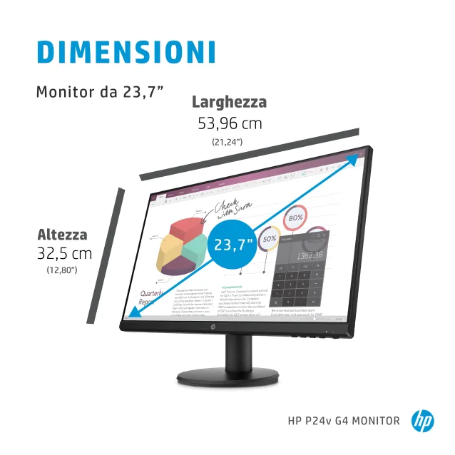 HP P24v G4 Monitor PC 60,5 cm (23.8