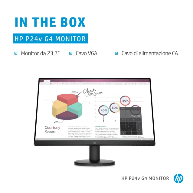 HP P24v G4 Monitor PC 60,5 cm (23.8