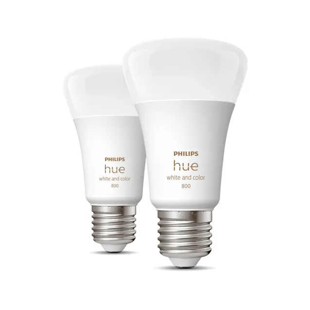 Philips by Signify Hue White and Color ambiance 2 Lampadine Smart E27 60 W
