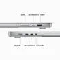 Notebook Apple MacBook Pro 16'' M3 chip con 12‑core CPU e 18‑core GPU, 36GB, 512GB SSD - Argento