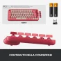 Logitech POP Keys Tastiera Meccanica Wireless con Tasti Emoji Personalizzabili, Design Compatto Durevole, Connettività Bluetooth o USB, Compatibilità Multidispositivo e OS - Heartbreaker [920-010727]