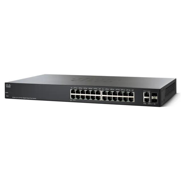 Switch di rete Cisco Small Business SG220-26 Gestito L2 Gigabit Ethernet (10/100/1000) Nero [SG220-26-K9-EU]