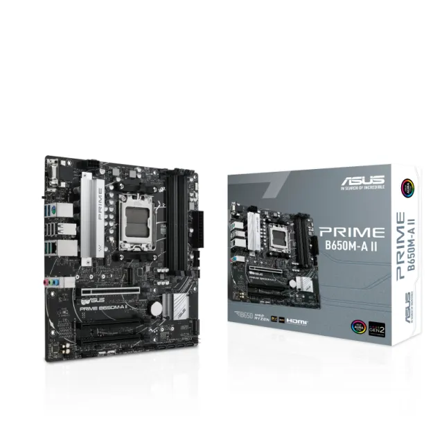 Scheda madre ASUS PRIME B650M-A II AMD B650 Presa di corrente AM5 micro ATX [90MB1EH0-M0EAY0]