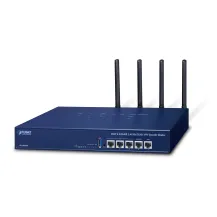 PLANET Wi-Fi 6 AX2400 2.4GHz/5GHz router wireless Gigabit Ethernet Blu (Wi-Fi - VPN Security Router [2400Mbps 802.11ax, 5-Port 10/100/1000T, Dual-WAN Fai 2.4GHz/5GHz, Warranty: 12M) [VR-300W6A]