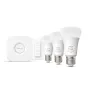 Philips by Signify Hue White and Color ambiance Starter Kit Bridge + 3 Lampadine Smart E27 75W+ Dimmer Switch [8719514291355]