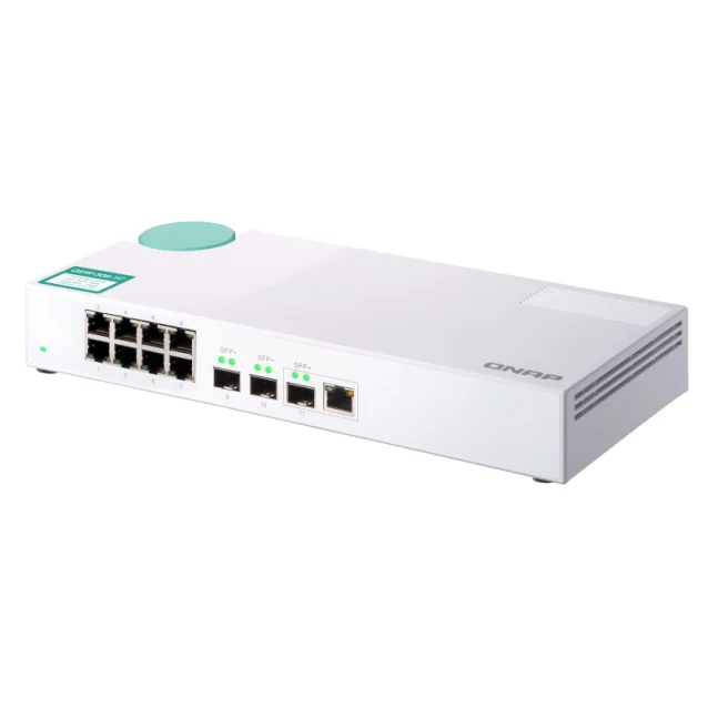 QNAP QSW-308-1C switch di rete Non gestito Gigabit Ethernet (10/100/1000) Bianco [QSW-308-1C]