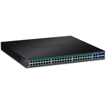 Trendnet TPE-5048WS switch di rete Gestito Gigabit Ethernet (10/100/1000) Nero 1U Supporto Power over (PoE)