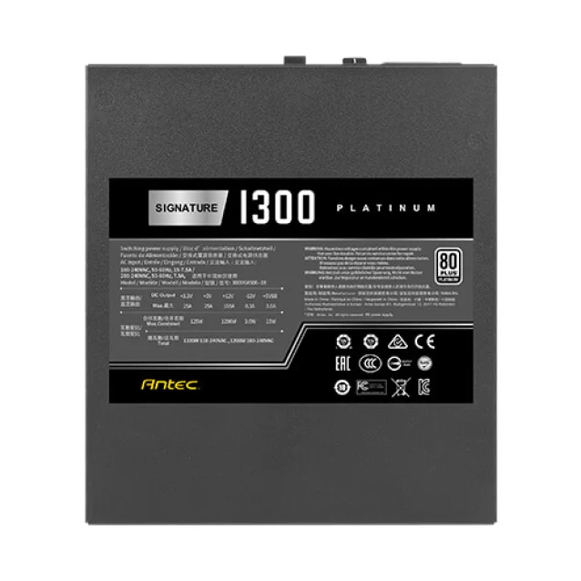 Antec SIGNATURE X8000A506-18 alimentatore per computer 1300 W 20+4 pin ATX Nero [0-761345-11707-4]