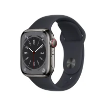 Smartwatch Apple Watch Series 8 OLED 41 mm Digitale 352 x 430 Pixel Touch screen 4G Grafite Wi-Fi GPS (satellitare) [MNJJ3FD/A]