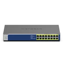 Switch di rete NETGEAR GS516PP Non gestito Gigabit Ethernet (10/100/1000) Supporto Power over (PoE) Blu, Grigio [GS516PP-100EUS]