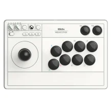 8Bitdo Arcade Stick Nero, Bianco RF/USB Joystick Analogico/Digitale PC, Xbox One, One S, X, Series X [RET00364]