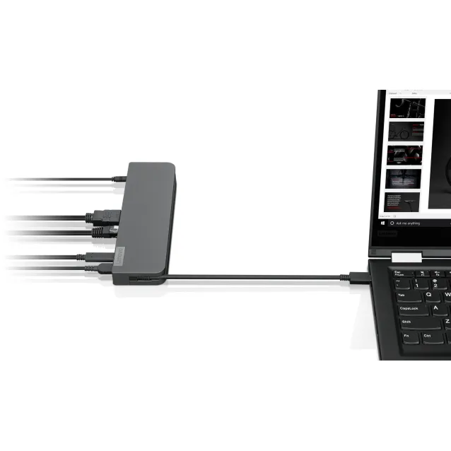 Lenovo 40AU0065UK replicatore di porte e docking station per notebook Cablato USB 3.2 Gen 1 (3.1 1) Type-C Nero [40AU0065UK]