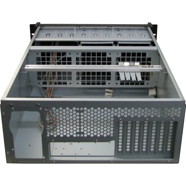 Case PC Inter-Tech IPC 4U-4129L Supporto Metallico, Argento [88887007]