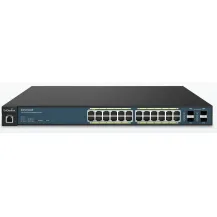 EnGenius EWS7928P switch di rete Gestito L2 Gigabit Ethernet (10/100/1000) Nero, Blu 1U Supporto Power over (PoE) [EWS7928P]