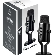 MSI IMMERSE GV60 STREAMING MIC microfono Nero Microfono per console di gioco [IMMERSE-GV60]