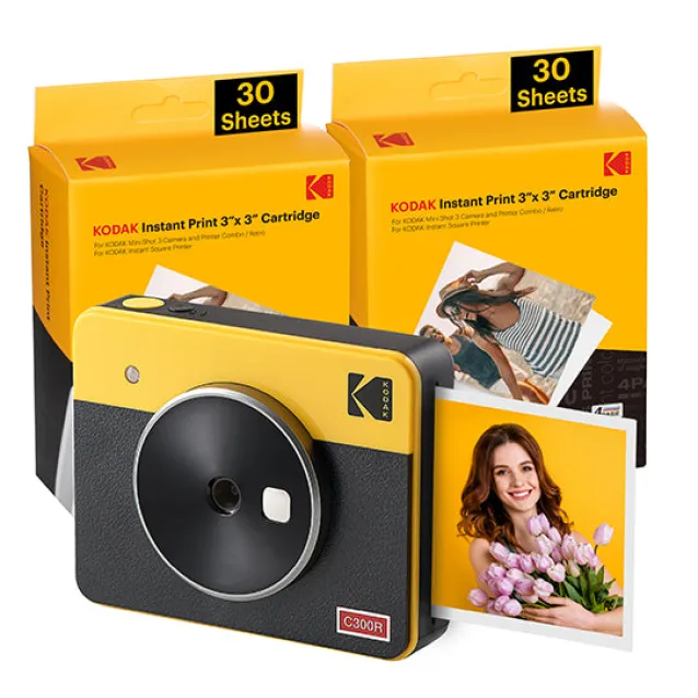 Fotocamera a stampa istantanea Kodak Mini Shot 3 Retro 76,2 x mm CMOS  Giallo [C300RY60]: info e prezzi