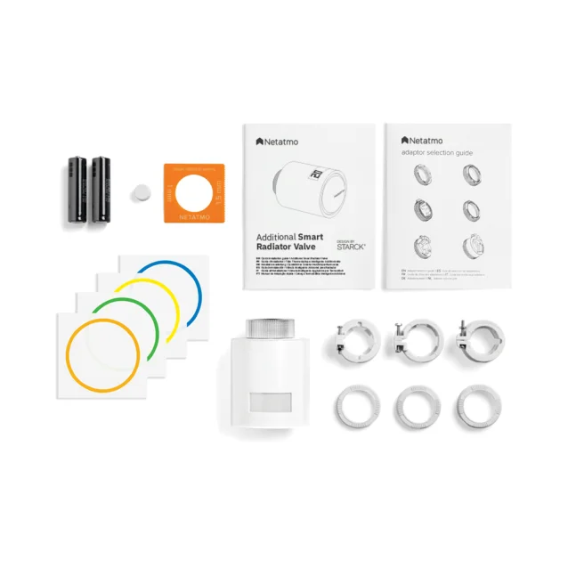 Sfera Ufficio - Valvola del radiatore termostatico Netatmo Set 3 Valvole  Termostatiche Intelligenti Aggiuntive per il Termostato Intelligente e Kit  di base riscaldamento centralizzato (Netatmo Smart Add Rad Valve Triple Pk)  [NBU-NAV-EU]