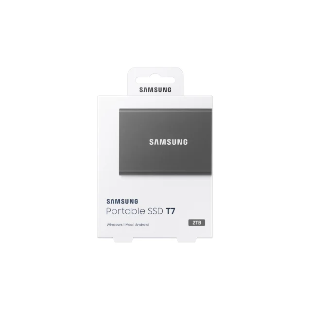 SSD esterno Samsung Portable T7 2 TB Grigio [MU-PC2T0T/WW]