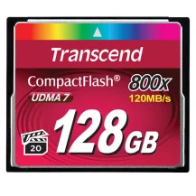 Memoria flash Transcend 128GB 800x CF CompactFlash MLC [TS128GCF800]