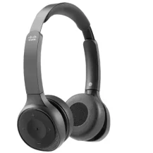 Cuffia con microfono Cisco 730 Auricolare Con cavo e senza A Padiglione Musica Chiamate Bluetooth Nero, Carbonio (Cisco Headset - on-ear wireless active noise cancelling USB, 3.5 mm jack carbon black) [HS-WL-730-BUNA-C]