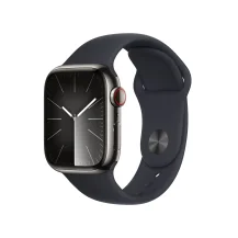 Smartwatch Apple Watch Series 9 41 mm Digitale 352 x 430 Pixel Touch screen 4G Grafite Wi-Fi GPS (satellitare) [MRJ83QF/A]