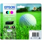 Cartuccia inchiostro Epson Golf ball Multipack 4-colours 34 DURABrite Ultra Ink [C13T34664010]