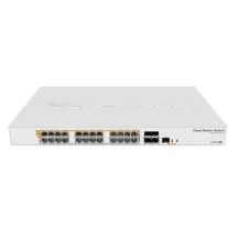 Mikrotik CRS328-24P-4S+RM switch di rete Gestito L2/L3 Gigabit Ethernet (10/100/1000) Supporto Power over (PoE) 1U Bianco [CRS328-24P-4S+RM]