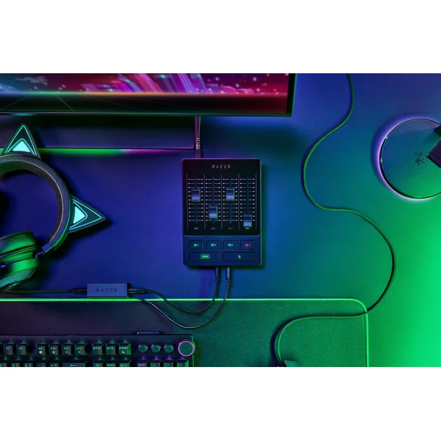 Razer RZ19-03860100-R3M1 mixer audio 4 canali 10 - 20000 Hz Nero (RAZER ALL-IN-ONE ANALOG AUDIO MIXER) [RZ19-03860100-R3M1]