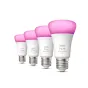 Philips by Signify Hue White and Color ambiance 4 Lampadine Smart E27 60 W [8719514328402]
