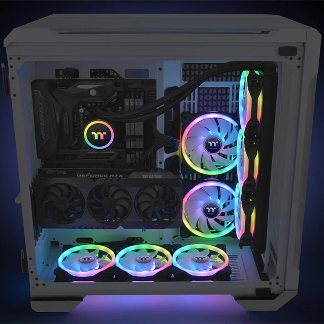 Ventola per PC Thermaltake SWAFAN 12 RGB Case computer Ventilatore cm Nero 3 pz [CL-F137-PL12SW-A]