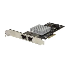 StarTech.com Dual Port 10G PCIe Network Adapter Card - Intel-X550AT 10GBASE-T & NBASE-T PCI Express Network Interface Adapter 10/5/2.5/1GbE Multi Gigabit Ethernet 5 Speed NIC LAN Card
