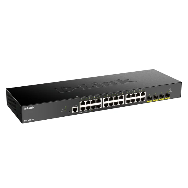 D-Link DGS-1250-28X switch di rete Gestito L3 Gigabit Ethernet (10/100/1000) Nero [DGS-1250-28X]