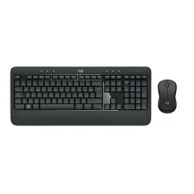 Logitech Advanced MK540 tastiera Mouse incluso Universale USB AZERTY Belga Nero, Bianco [920-008678]