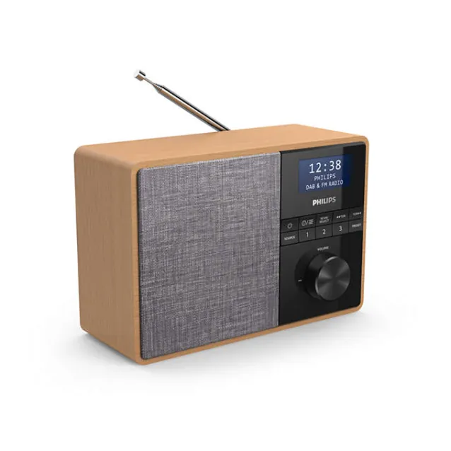 Philips TAR5505/10 radio Portatile Digitale Nero, Grigio, Legno [TAR5505/10]