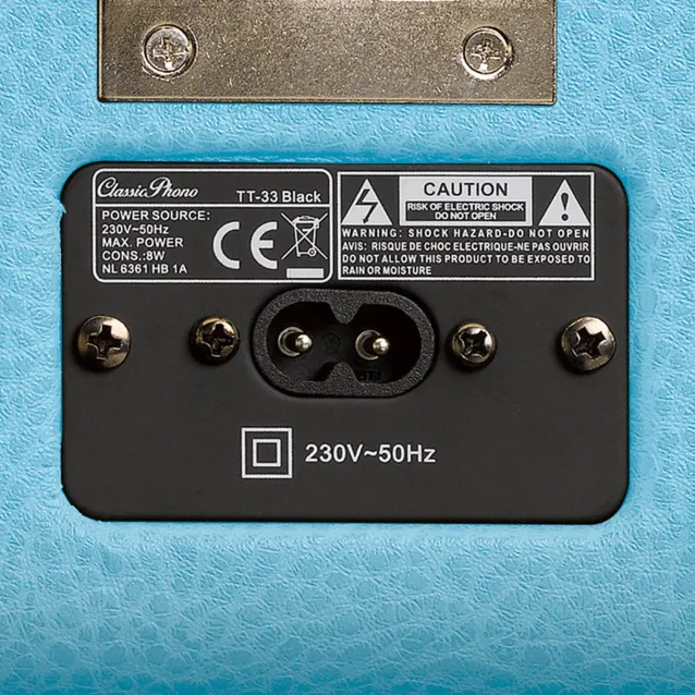 Piatto audio Lenco TT-33 Giradischi con trasmissione a cinghia Blu Semiautomatico [TT-33 BLUE]