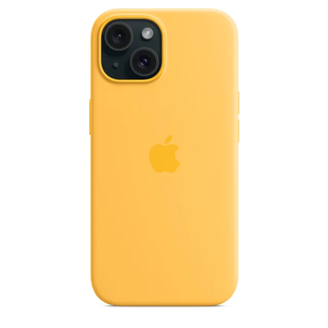 Custodia per smartphone Apple MagSafe in silicone iPhone 15 - Sole [MWNA3ZM/A]