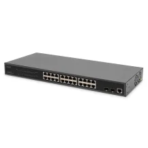Switch di rete Digitus Gigabit Ethernet PoE gestito L2 24 porte [DN-95359]