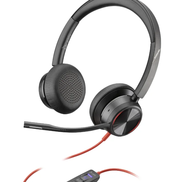Cuffia con microfono Poly Blackwire 8225 USB-A Stereo Headset [BW8225USBA]
