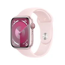 Smartwatch Apple Watch Series 9 GPS + Cellular Cassa 45mm in Alluminio Rosa con Cinturino Sport Confetto - M/L [MRML3QL/A]