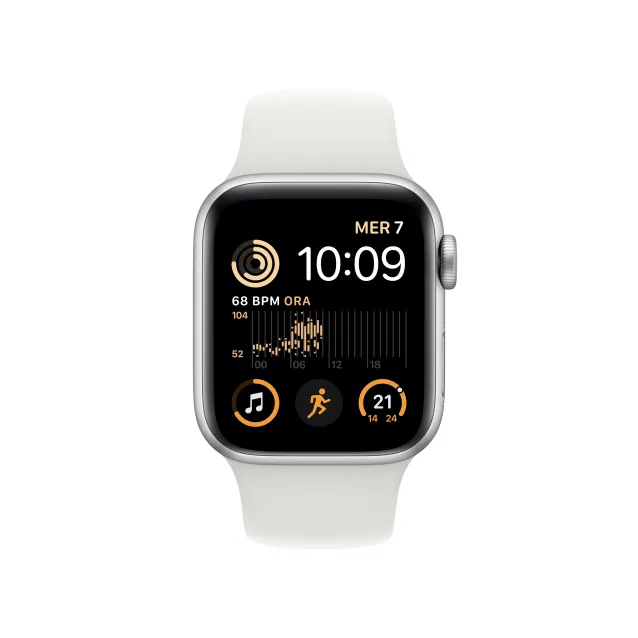 Smartwatch Apple Watch SE OLED 40 mm Digitale 324 x 394 Pixel Touch screen 4G Argento Wi-Fi GPS (satellitare) [MNPP3FD/A]
