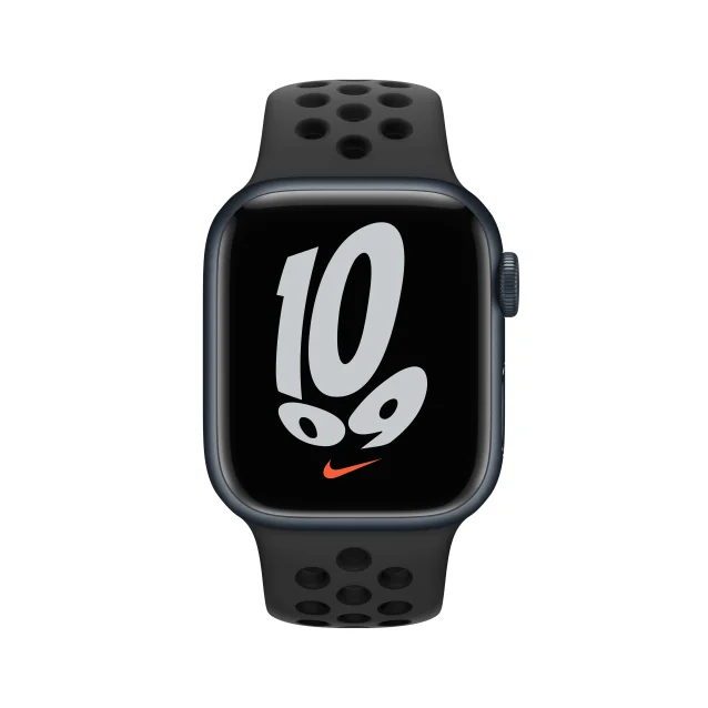 Smartwatch Apple Watch Nike Series 7 OLED 41 mm Digitale Touch screen 4G Nero Wi-Fi GPS (satellitare) [MKJ43B/A]
