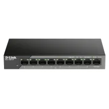 D-Link DSS-100E-9P switch di rete Non gestito Fast Ethernet (10/100) Supporto Power over (PoE) Nero [DSS-100E-9P]