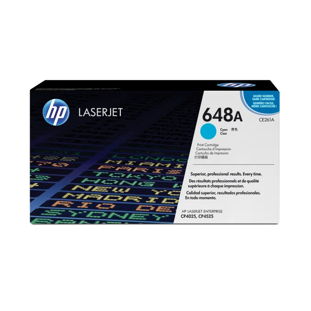 HP Cartuccia Toner originale ciano LaserJet 648A [CE261A]