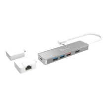 j5create JCD375-N Adattatore multiplo modulare USB-Câ„¢ con 2 kit (USB-C MODULAR MULTI-ADAPTER - WITH KITS) [JCD375-N]