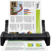 Epson WorkForce DS-360W Scanner ADF 600 x DPI A4 Nero (Epson - Document scanner Duplex A4/Legal dpi up to 25 ppm [mono] / [colour] [20 sheets] 500 scans per day USB 3.0, Wi-Fi[n]) [B11B242401PU]