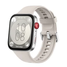 Smartwatch Huawei WATCH Fit 3, Display AMOLED da 1.82, Design ultra sottile, Monitoraggio completo del fitness, salute 24h, CompatibilitÃ  con iOS e Android, Durata della batteria fino a 10 giorni, Chiamate Bluetooth, White Fluoroelastomero (Huawei Solo [55020CJH]