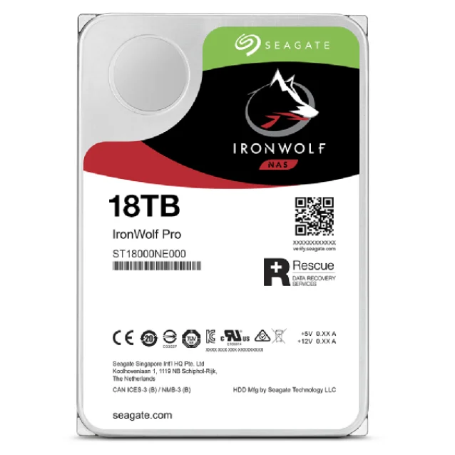 Seagate IronWolf Pro ST18000NT001 disco rigido interno 3.5
