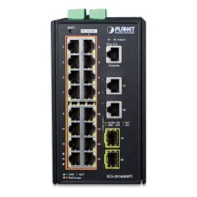PLANET IGS-20160HPT switch di rete Gestito L2/L3 Gigabit Ethernet (10/100/1000) Supporto Power over (PoE) Nero [IGS-20160HPT]